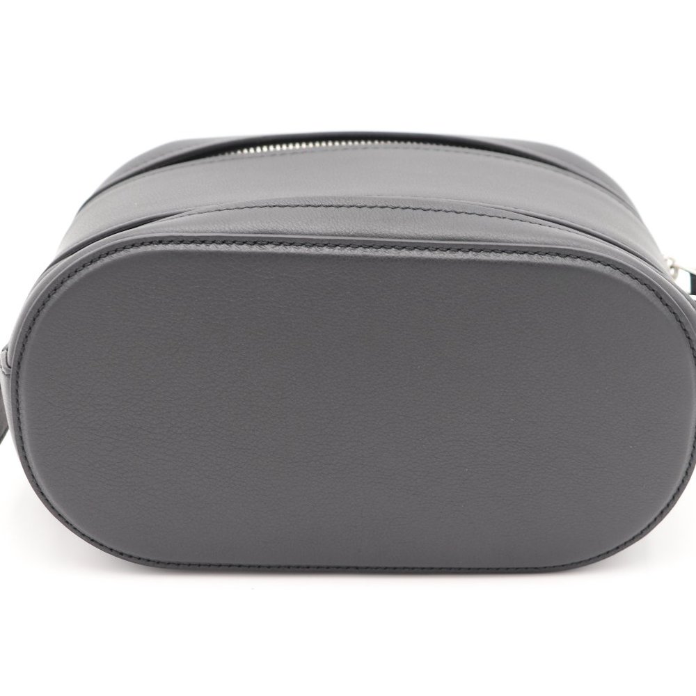 NWT Salvatore Ferragamo Men's Black Leather Double Gancio Dopp Kit Toiletry Bag - Picture 5 of 7